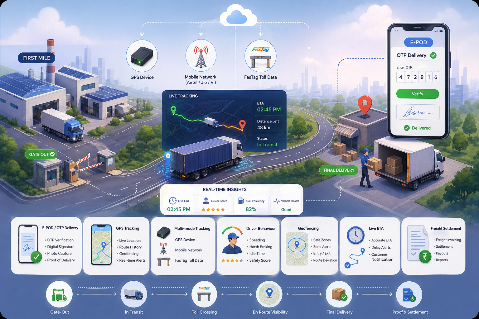 GPS Tracking and E-POD Delivery